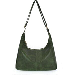 Versatile Vegan Leather Satchel - Large Capacity Shoulder Bag for Everyday Use